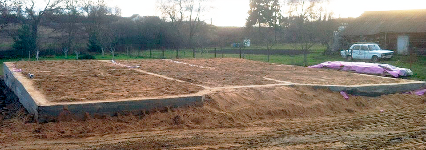 Строительство ленточного фундамента