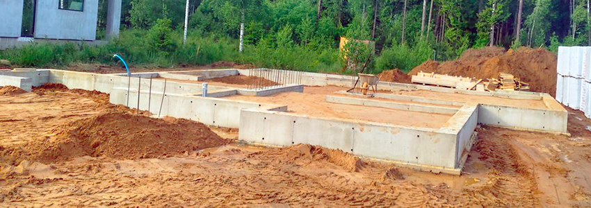 Строительство свайно-ростверкового фундамента